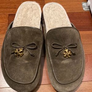 Tory Burch slip-ons! Shearling lined
